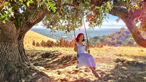 Girl on Lagoon Valley swing