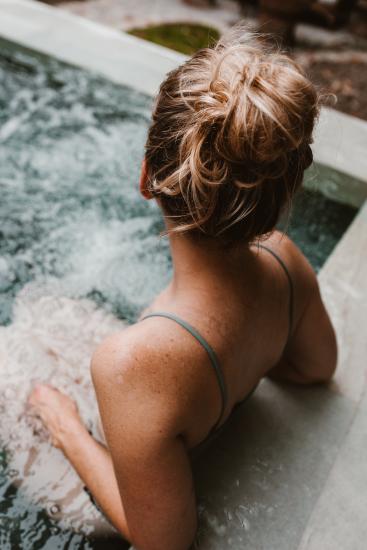 woman in a spa