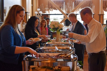Buffet breakfast at an event