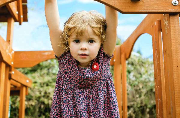 Little girl at the playground